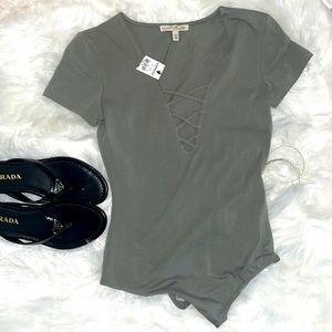 Express green body suit